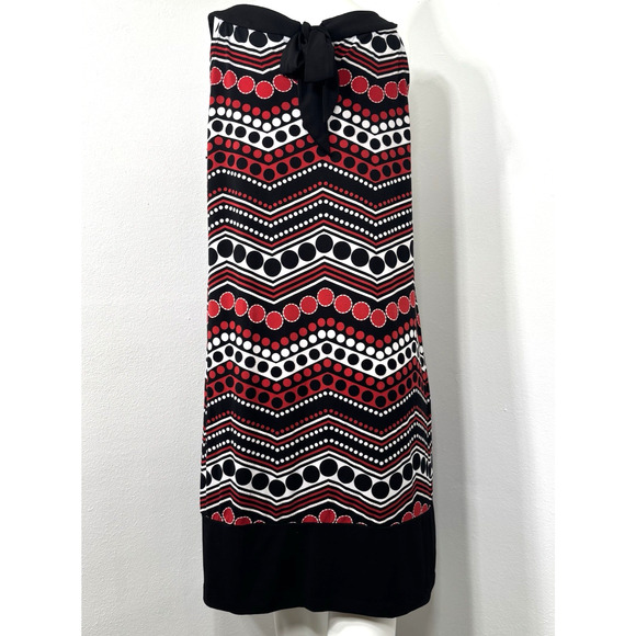 En Focus Women Polka Dot Stripe Sleeveless Dress Aline Sundress Statement 14W - Picture 2 of 7